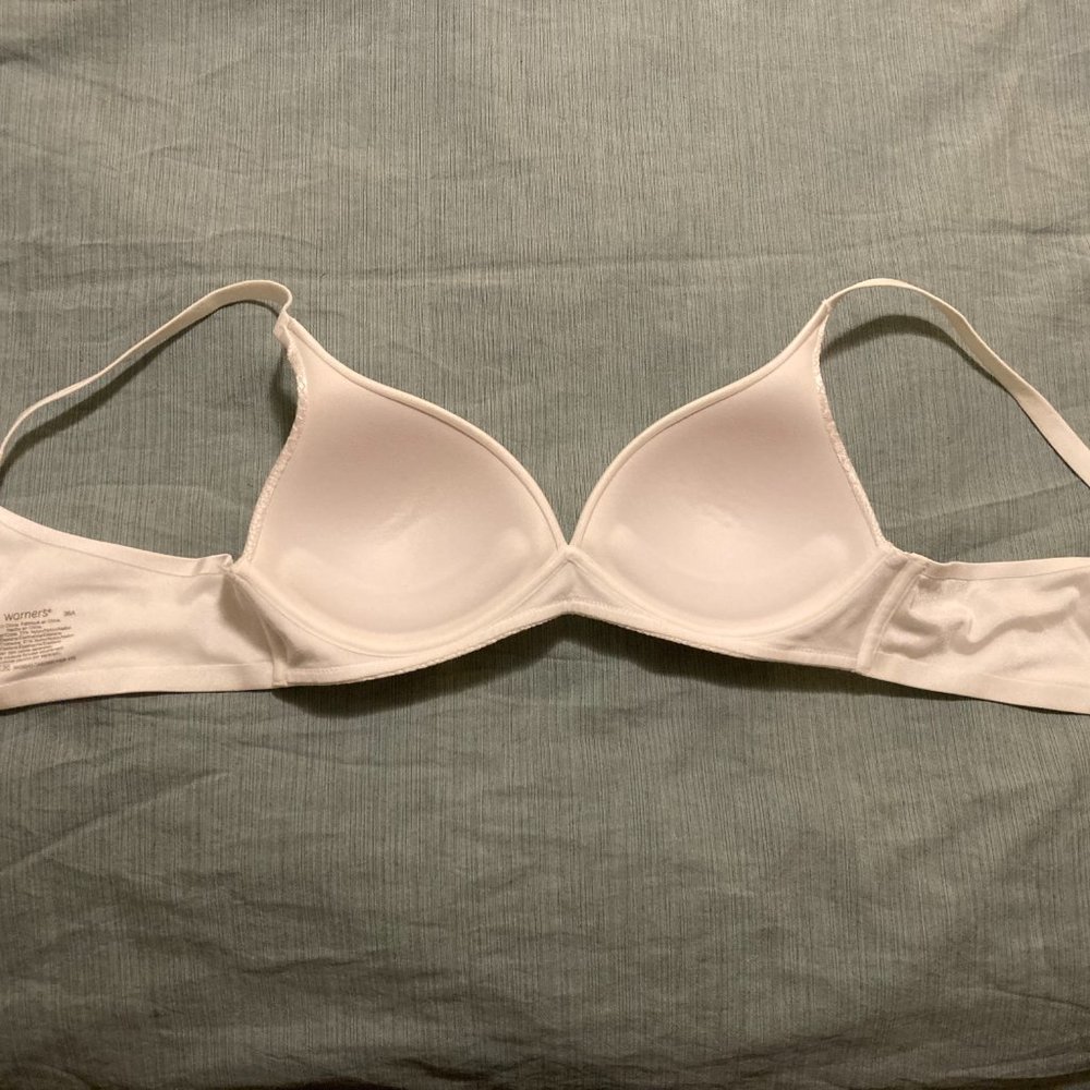 Warner's Wire-Free Lift Bra - Women's Size  36A WHITE - Picture 3 of 5
